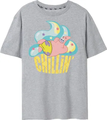 Produktbild von SpongeBob SquarePants - "Chillin" T-Shirt für Damen NS7672 (3XL) (Grau meliert)