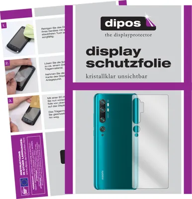 Obrázek produktu pro 6x Ochranná fólie pro Xiaomi Mi Note 10 Lite Backside clear Screen Protector Ochranná fólie displeje dipos