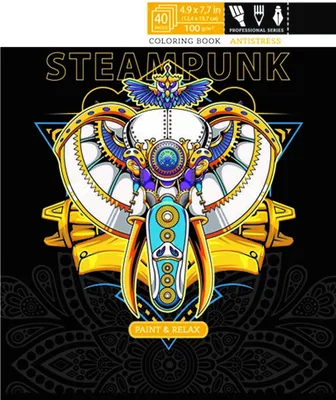 Produktbild von Kolorowanka antystresowa, 40 ilustracji Steampunk
