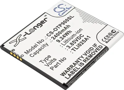 Produktbild von TECHTEK Akku Kompatibel mit [Alcatel] One Touch Pixi 4 6.0 LTE, One Touch Pixi 4 6, OT-9001A, OT-9001X Ersetzt TLi025A1"