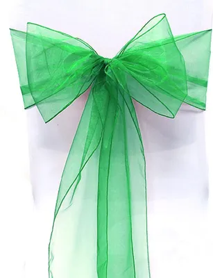 Produktbild von RHP Organza-Schärpen, Stuhlschleifen Hochzeit/Partys/Events Grün 25