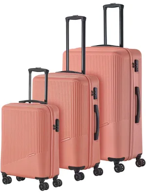 Produktbild von Travelite Trolley BALI 4w Hartschalenkoffer Set L/M/S Koffer Koralle