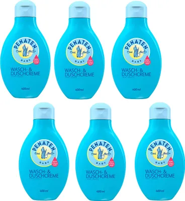 Produktbild von Penaten Baby Badezusatz und Duschgel sanfte Reinigung und Pflege 6x 400 ml