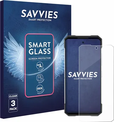 Produktbild von 3x Savvies Schutzglas Folie für Doogee S200 9H Panzer Schutzfolie Glas Displayschutz klar transparent