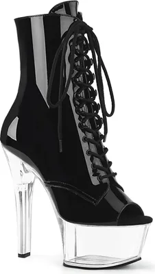 Produktbild von ASPIRE-1021 Damen Booties von Pleaser, Schwarz Transparent , EU 35, US 5