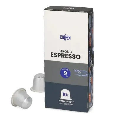 Immagine prodotto di Caffè Espresso Intenso, confezione da 10 capsule compatibili con Nespresso, per preparare 10 caffè (10 x 10 capsule), totale 100 capsule