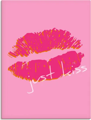 Produktbild von ARTland Leinwandbild Just kiss Größe: 45x60 cm