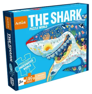 Produktbild von Lernpuzzle Hai - 180 Teile - Motivpuzzle Unterwasserwelt ab 7 Jahren