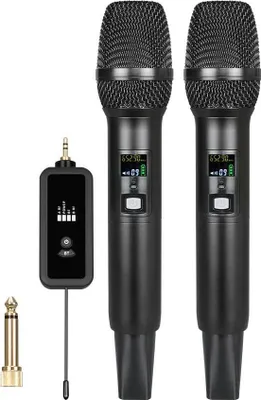 Produktbild von INF Drahtloses Dual-Mikrofonsystem: Karaoke- und Konferenzbereit