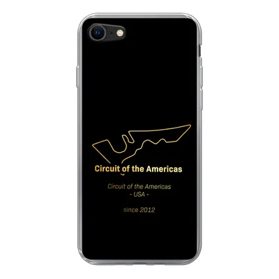 Produktbild von MuchoWow® Handyhülle Schutzhülle Hülle für iPhone SE 2022 Vereinigte Staaten - F1 - Rennstrecke Silikon Softcase Handy Hülle - Schutzhülle