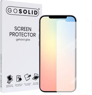 Obrázok produktu pre GO SOLID! Apple iPhone 12 screenprotector gehard glas