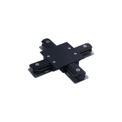Zdjęcie produktu dla Nowodvorski łącznik X-CONNECTOR BLACK do szynoprzewodów podtynkowych 1-obwodowych 8837