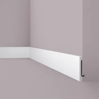Immagine prodotto di Modanatura per pavimenti NMC FD15S WALLSTYL Noel Marquet Modanatura decorativa per bordi Modanatura decorativa moderna di colore bianco 2 m