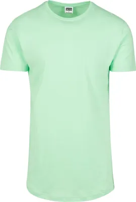 Produktbild von Urban Classics TB638 | Shaped Long Tee Herren T-Shirt - Farbe: Neomint - Größe: M