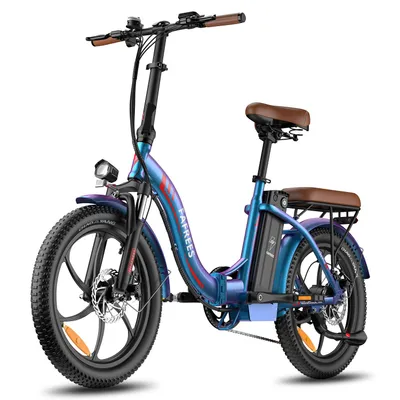 Produktbild von F20 Pro Klapp-E-Fahrrad für den Stadtverkehr, 36 V 20 Ah (720 Wh), 250 W, 25 km/h, bis 140 kg, blau