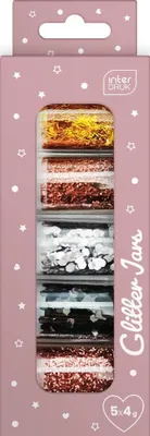 Produktbild von Interdruk Glitzerdekorationen Glam 5 Stück