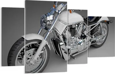 Produktbild von Bild auf Leinwand - Leinwandbild - Motorrad Geschwindigkeit Motor - 120x70cm - Wand Bild - Wanddeko - Leinwanddruck - Bilder - Kunstdruck - Wanddekoration - Leinwand bilder - Wandkunst - DL120x70-0516