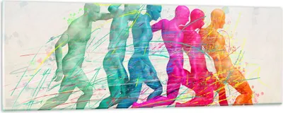 Produktbild von Bilder auf glas - Spieler Ziel tröpfeln Energie - 90x30cm - Glasbilder - Wandbilder - Kunstdruck - zum Aufhängen bereit - Wanddekoration aus Glas - Glas Bilder - Wandbild auf Glas - GAB90x30-3177