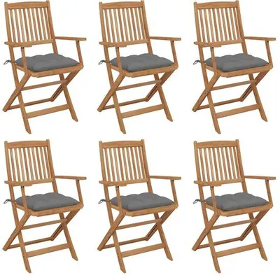 Immagine prodotto di Sedie da giardino - Set da 6 - In legno massello