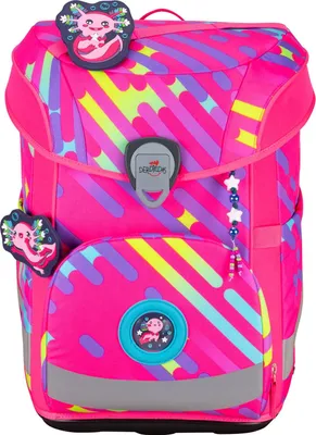 Produktbild von DerDieDas Schulranzen Set ErgoFlex Easy (5 tlg.), Neon Set Neon Punkie