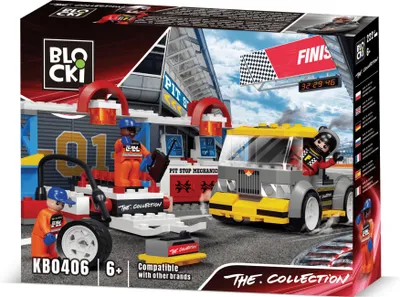 Produktbild von Klocki Blocki The Collection Racing Car Service Pit Stop