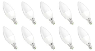 Produktbild von Spectrum E14 LED-Lampe B35 6W 520lm 3000K warmweiß 10 Stück