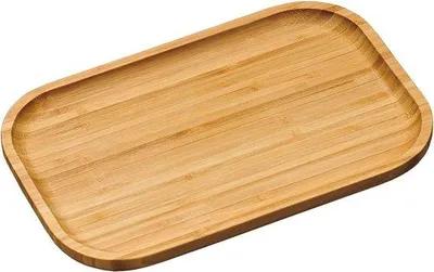 Produktbild von Unyqoos® Bambus-Servierbrett 30,5 x 20 x 2 cm, braun, spülmaschinenfest