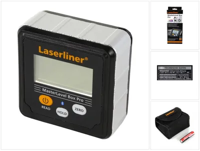 Zdjęcie produktu dla Laserliner MasterLevel Box Pro, Czarny, Stopień, AAA/LR03, 1,5 V, 0 - 50 °C, -20 - 70 °C
