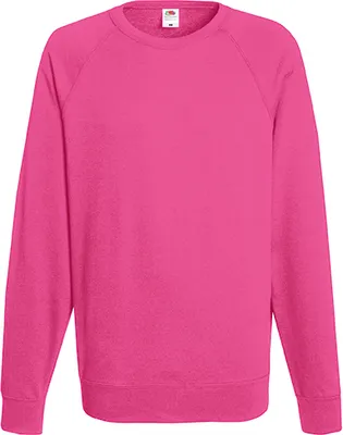 Produktbild von Fruit of the Loom - Lightweight Raglan Sweat - Fuchsia - XL