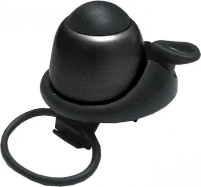 Immagine prodotto di WIDEK mini campana "Deci Bell XXL" in alluminio, per manubri Ø 21-31 mm Con cinturino in gomma, montaggio oversize nero