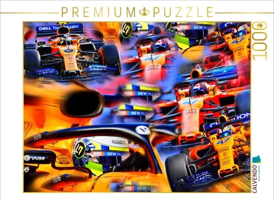 Produktbild von CALVENDO Puzzle Lando Norris aus Großbritannien debütierte 2019 und empfahl sich sofort für höhere Aufgaben. | 1000 Teile Lege-Größe 64x48cm Foto-Puzzle für glückliche Stunden