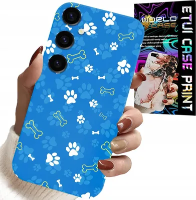 Zdjęcie produktu dla Etui Do Samsung Galaxy S23 Fe - Łapki Kości Pies Patrol Wzory Dla Dzieci