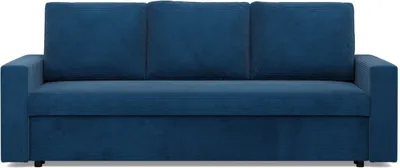 Produktbild von Sofa mit Schlaffunktion NEO, Wohnzimmer Couch 3-Sitzer 220x92cm, Cord Dunkelblau