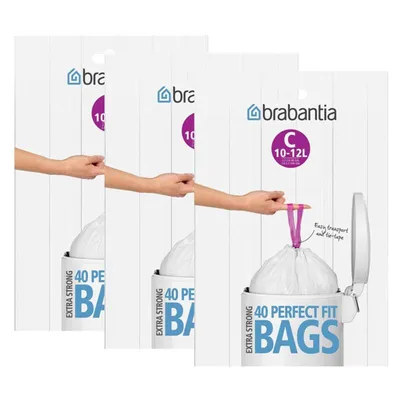 Produktbild von 3x Brabantia Müllbeutel Spenderverpackung 12 l (C)40 Stück
