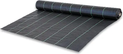 Produktbild von Gewebtes Mulchvlies 1,1 x 100 m, schwarz, 90 g, Bradas