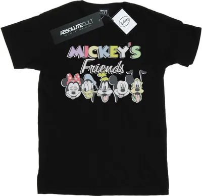Produktbild von Disney - "Friends Faded Nostalgia" T-Shirt für Damen BI37510 (M) (Schwarz)