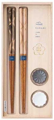 Produktbild von DiGRAFT Essstäbchen Geschenkset KURABI SAMON Japan| 23cm