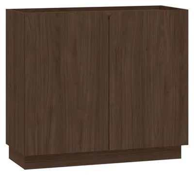 Immagine prodotto di Comò con due ante e quattro ripiani interni, in legno di noce, dimensioni 90 x 40 x 85,5 cm
