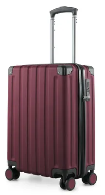 Produktbild von HAUPTSTADTKOFFER Q-Damm - Handgepäck Koffer Flugzeug Trolley 4 Rollen Kabinenkoffer Cabin Size Bordkoffer Rollkoffer TSA, 54 cm, 38 Liter ,Burgund