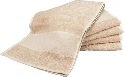 Produktbild von A&R 703.50 | PrintMe Sport Towel / 30 x 140 cm - Farbe: Sand - Größe: 30 x 140 cm