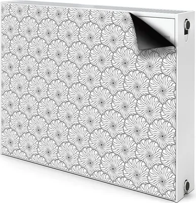 Produktbild von Magnet Heizkörperabdeckung Heizkörperverkleidung Verkleidung Abdeckung 90x60 cm  - Gezeichnet, blume