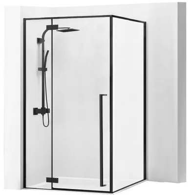 Zdjęcie produktu dla Kabina prysznicowa Rea Fargo 90x120 Czarny Mat