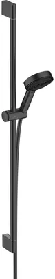 Image de Ensemble de douche hansgrohe Pulsify Select S 105 3jet Relaxation avec barre de douche 90 cm, noir mat, 1 pièce.