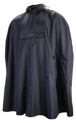 Immagine prodotto di Poncho antipioggia CHIBA - impermeabile, antivento, XS/S, nero, riflettente
