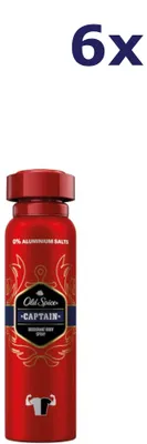 Produktbild von 6x Old Spice Deospray 150 ml Captain