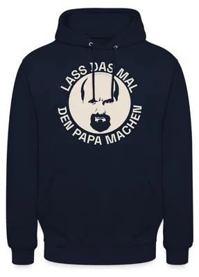 Produktbild von Spreadshirt Stromberg Lass Das Mal Den Papa Machen Uni Hoodie, XL, Navy