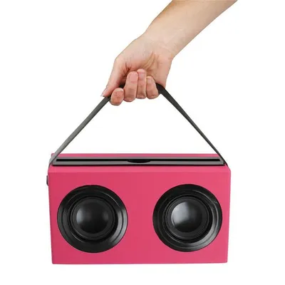 Image de Enceinte Bluetooth nomade Rose pour tablettes tactiles