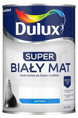 Produktbild von Acryl-Wandfarbe Innen, wasserbasiert, Superweiß matt, 1L, hohe Deckkraft