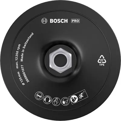 Produktbild von PRO Stützteller, 125 mm, M14, Klettverschluss