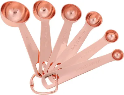 Zdjęcie produktu dla 6Pcs/Set Stainless Steel Measuring Spoons Dry & Liquid Ingredients Cooking Baking Tool